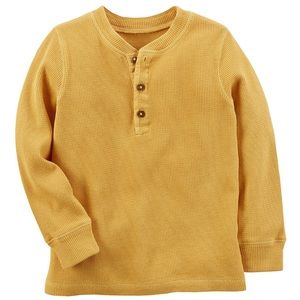 Carter’s Boys Thermal Knit Henley Tee Shirt